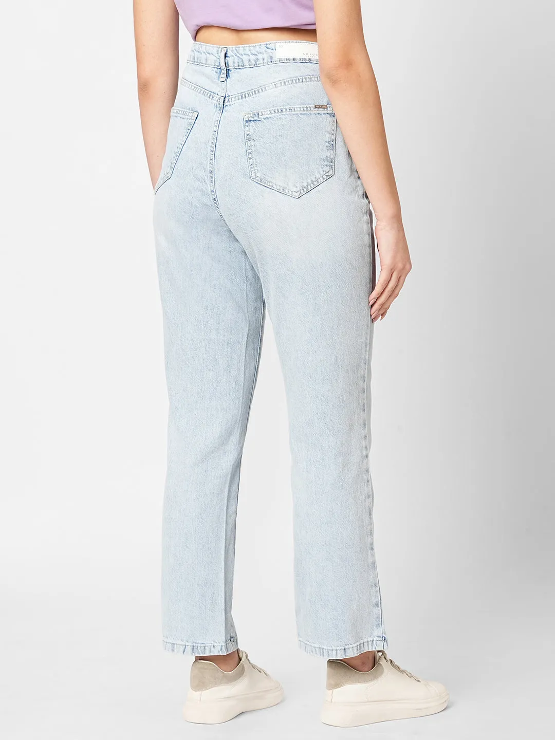 Women High-Rise Slim Straight Fit Jeans