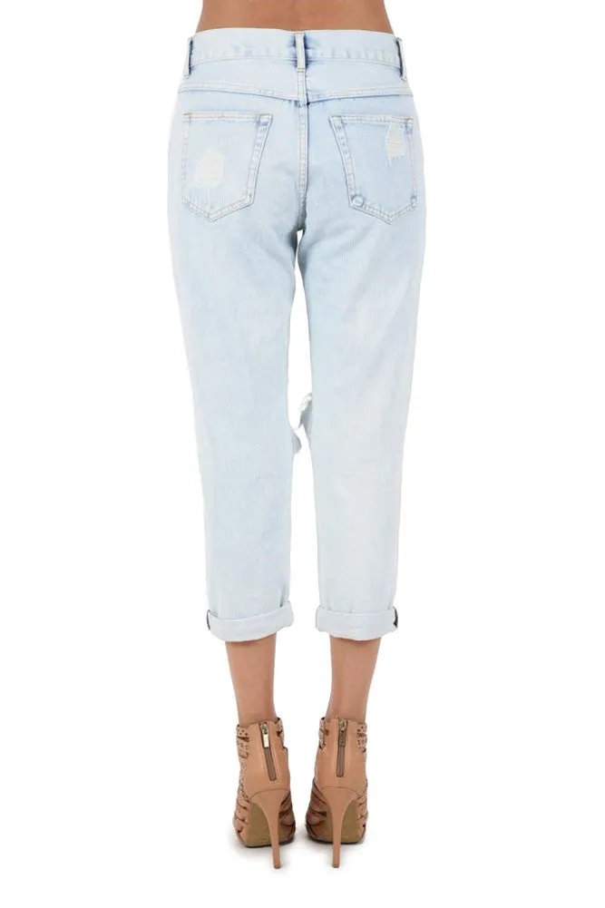 Women's Destroyed Boyfriend Jeans